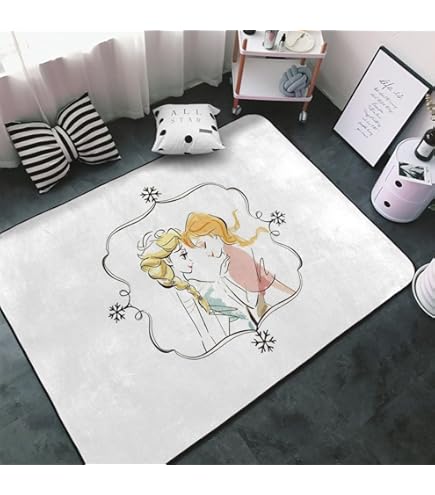 Amazon | アナと雪の女王 エルサ カーペット 長方形 ラグマット ラグ